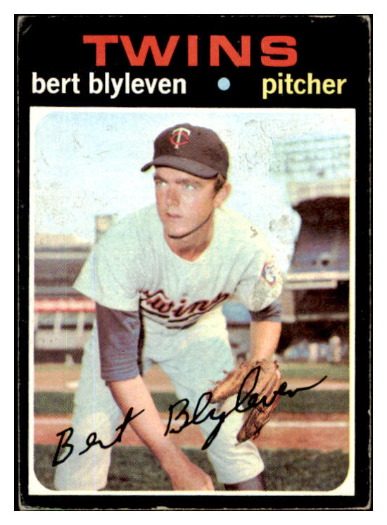 1971 Topps Baseball #026 Bert Blyleven Twins VG 422979