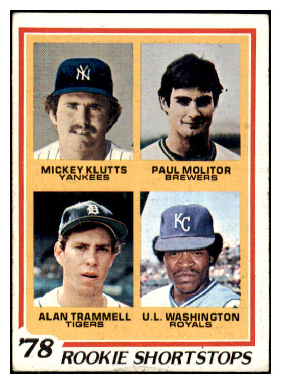 1978 Topps Baseball #707 Paul Molitor Brewers VG-EX 423092