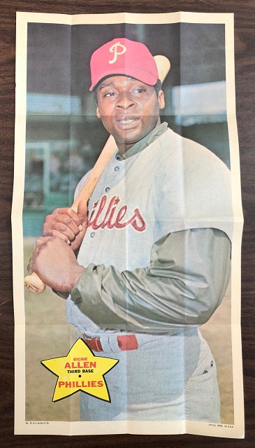 1968 Topps Baseball Posters #015 Dick Allen Phillies EX-MT/NR-MT 423284