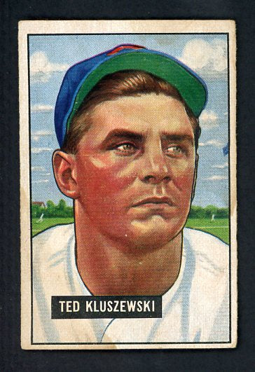 1951 Bowman Baseball #143 Ted Kluszewski Reds VG-EX 423312