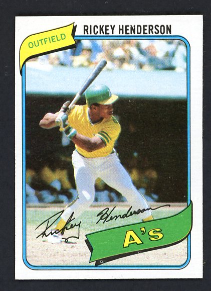 1980 Topps Baseball #482 Rickey Henderson A's NR-MT 423377