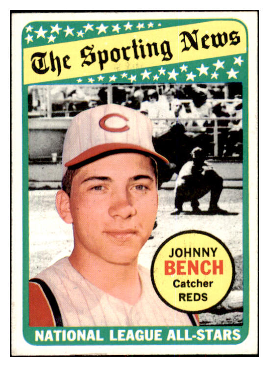 1969 Topps Baseball #430 Johnny Bench A.S. Reds EX 423425
