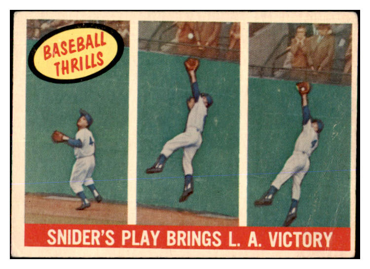 1959 Topps Baseball #468 Duke Snider IA Dodgers VG 423441