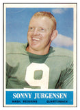 1964 Philadelphia Football #186 Sonny Jurgensen Washington VG 423462
