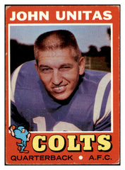 1971 Topps Football #001 John Unitas Colts VG-EX 423479