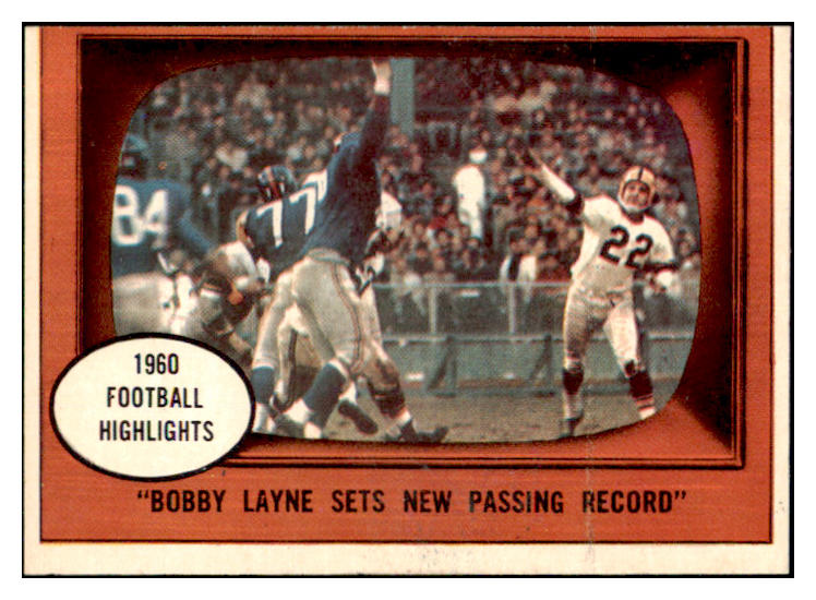 1961 Topps Football #113 Bobby Layne IA Steelers VG-EX 423491