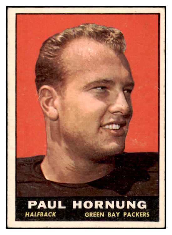 1961 Topps Football #040 Paul Hornung Packers EX 423492