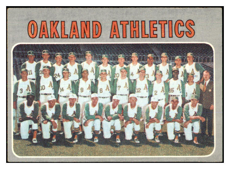 1970 Topps Baseball #631 Oakland A's Team NR-MT 423629