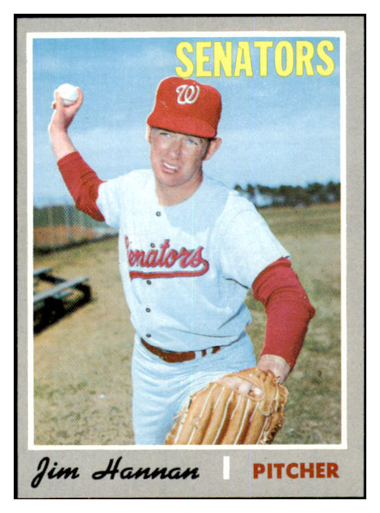 1970 Topps Baseball #697 Jim Hannan Senators NR-MT 423736