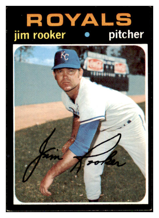 1971 Topps Baseball #730 Jim Rooker Royals EX-MT 423794