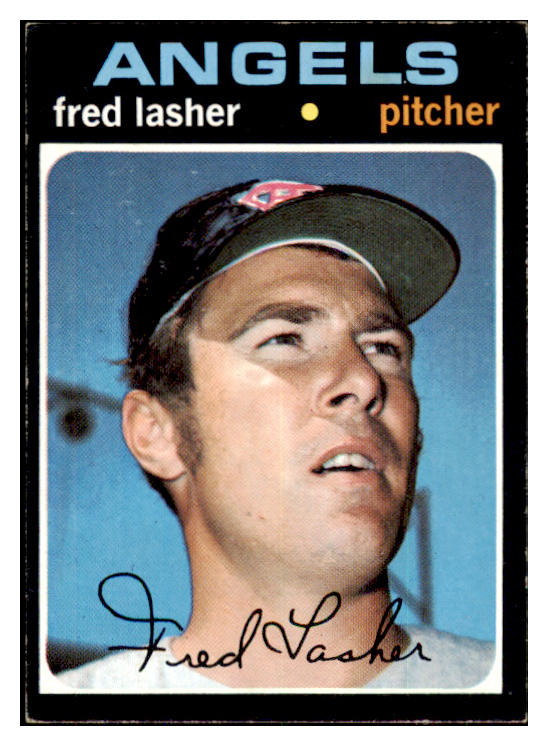 1971 Topps Baseball #707 Fred Lasher Angels EX-MT 423817
