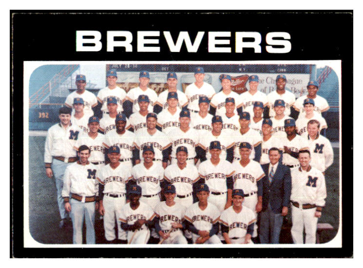 1971 Topps Baseball #698 Milwaukee Brewers Team NR-MT 423825