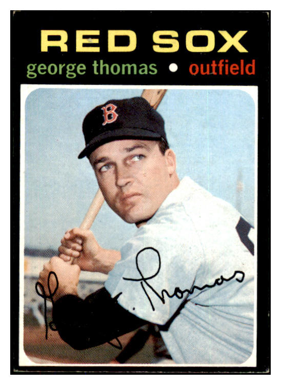 1971 Topps Baseball #678 George Thomas Red Sox EX-MT 423848