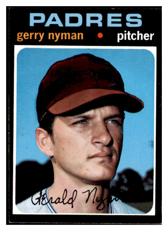 1971 Topps Baseball #656 Gerry Nyman Padres NR-MT 423870