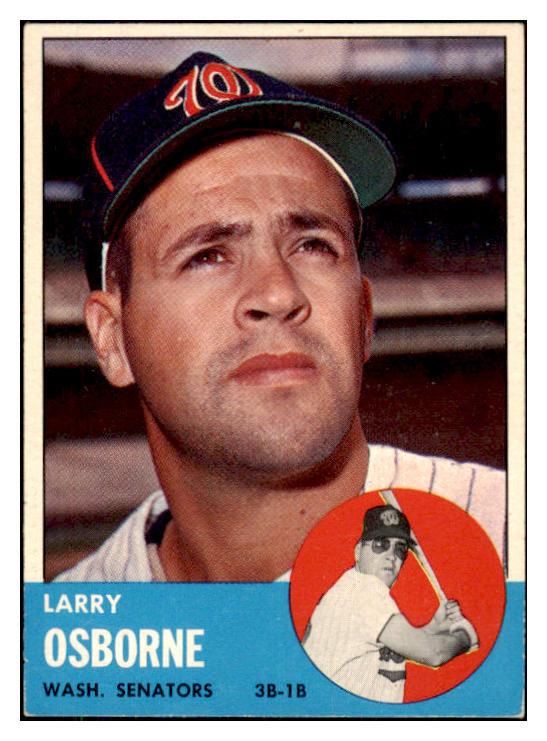 1963 Topps Baseball #514 Larry Osborne Senators EX-MT 423902