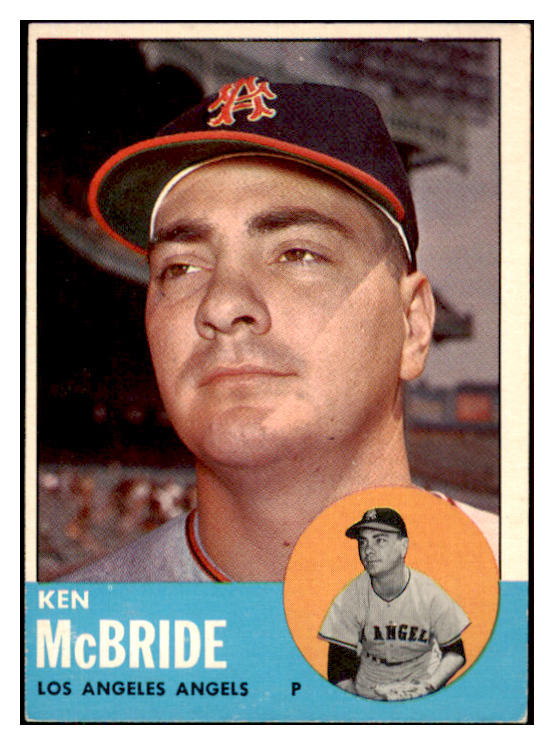 1963 Topps Baseball #510 Ken McBride Angels EX 423904