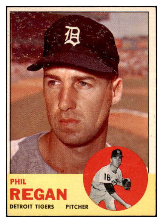1963 Topps Baseball #494 Phil Regan Tigers EX 423910
