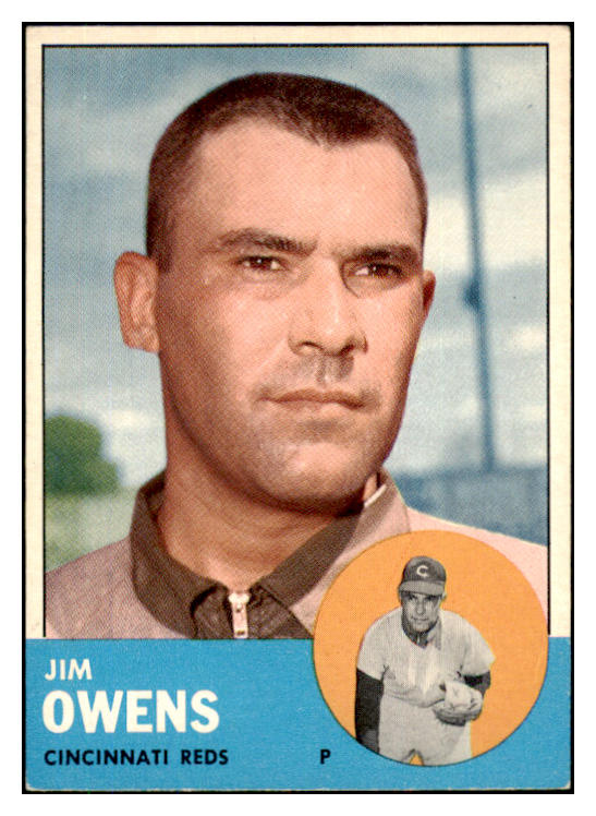 1963 Topps Baseball #483 Jim Owens Reds NR-MT 423916