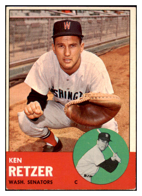 1963 Topps Baseball #471 Ken Retzer Senators EX-MT 423920