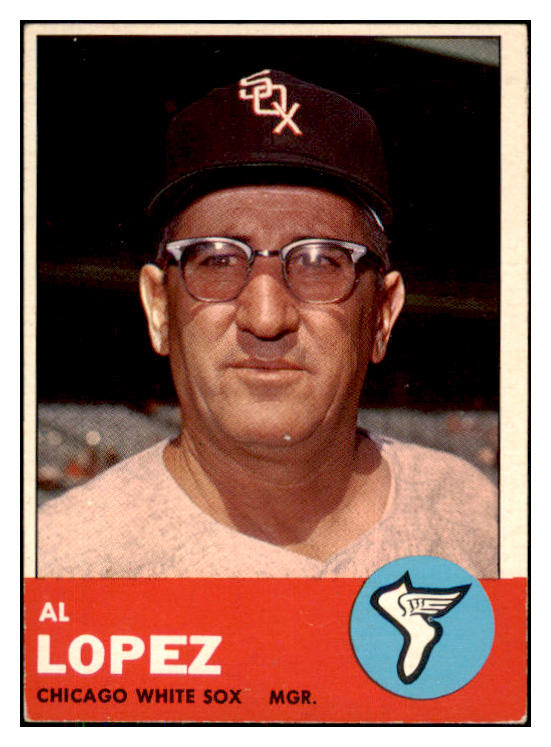 1963 Topps Baseball #458 Al Lopez White Sox EX 423925
