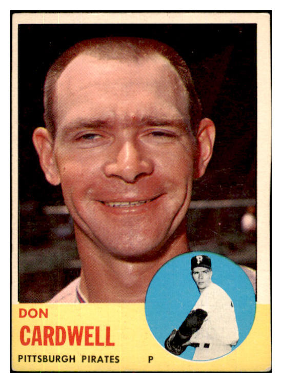 1963 Topps Baseball #575 Don Cardwell Pirates EX 424049