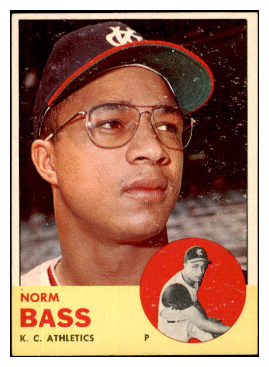 1963 Topps Baseball #461 Norm Bass A's VG-EX 424055