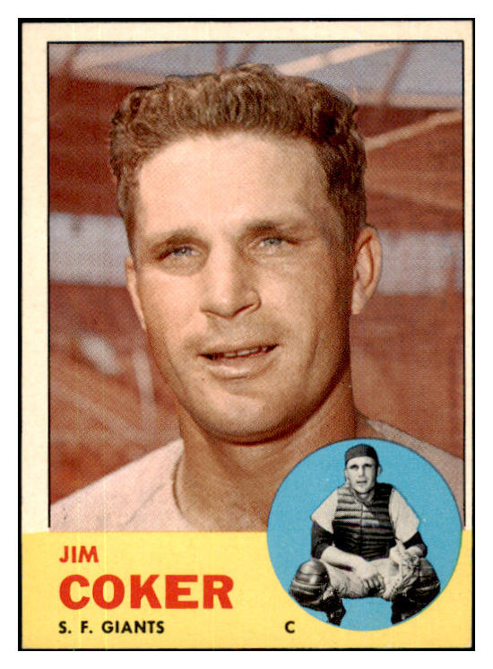 1963 Topps Baseball #456 Jim Coker Giants VG-EX 424057
