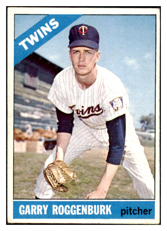 1966 Topps Baseball #582 Garry Roggenburk Twins EX 424099