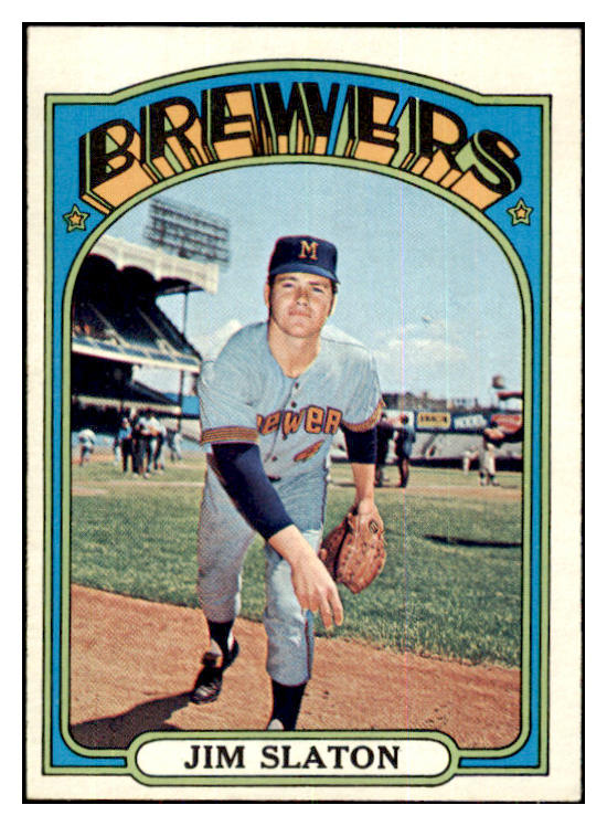 1972 Topps Baseball #744 Jim Slaton Brewers NR-MT 424322