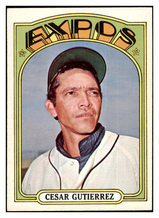 1972 Topps Baseball #743 Cesar Gutierrez Expos EX-MT/NR-MT 424323
