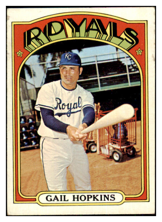 1972 Topps Baseball #728 Gail Hopkins Royals EX 424376