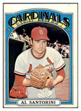 1972 Topps Baseball #723 Al Santorini Cardinals EX-MT 424398