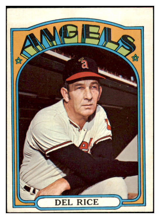 1972 Topps Baseball #718 Del Rice Angels EX-MT 424417