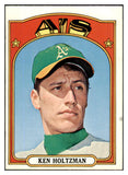 1972 Topps Baseball #670 Ken Holtzman A's NR-MT 424572