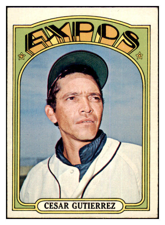 1972 Topps Baseball #743 Cesar Gutierrez Expos EX-MT 424617