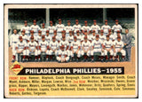 1956 Topps Baseball #072 Philadelphia Phillies Team VG Dated 424739