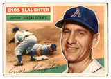 1956 Topps Baseball #109 Enos Slaughter A's VG-EX Gray 425191