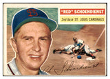 1956 Topps Baseball #165 Red Schoendienst Cardinals EX White 425205