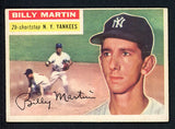 1956 Topps Baseball #181 Billy Martin Yankees EX-MT 425577