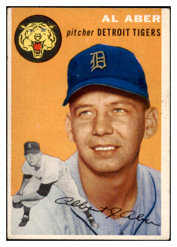 1954 Topps Baseball #238 Al Aber Tigers EX-MT 425695
