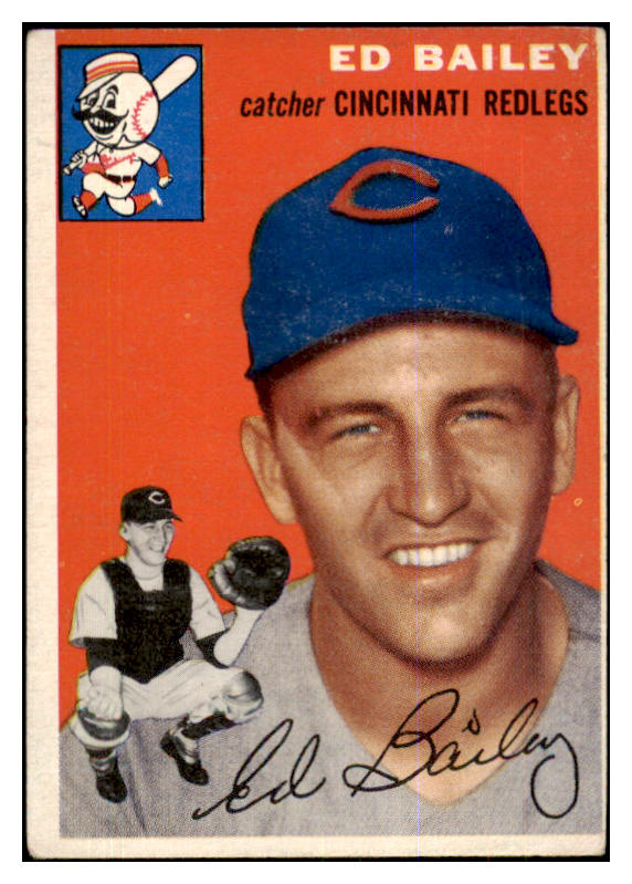 1954 Topps Baseball #184 Ed Bailey Reds VG-EX 425740
