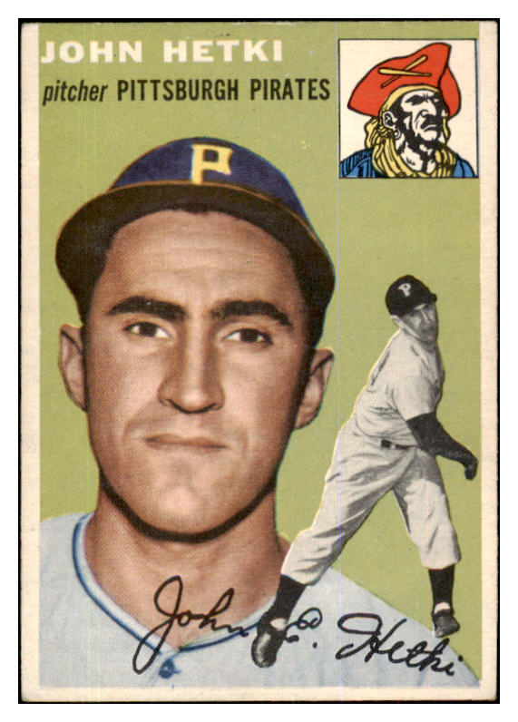 1954 Topps Baseball #161 John Hetki Pirates EX-MT 425757