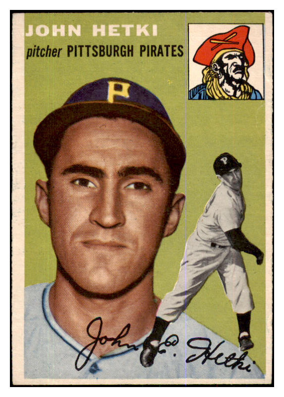 1954 Topps Baseball #161 John Hetki Pirates VG-EX 425758