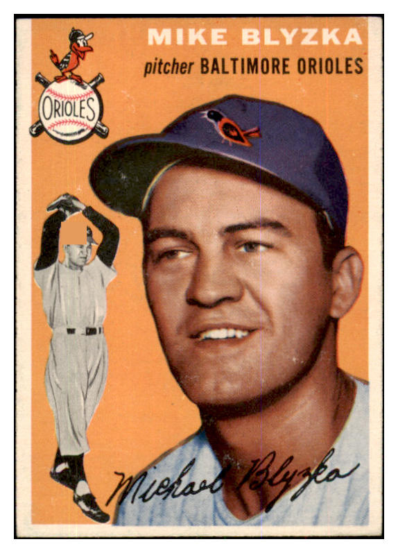 1954 Topps Baseball #152 Mike Blyzka Orioles EX-MT 425766