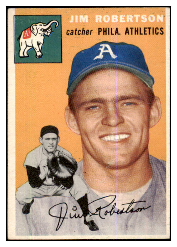 1954 Topps Baseball #149 Jim Robertson A's EX-MT 425769