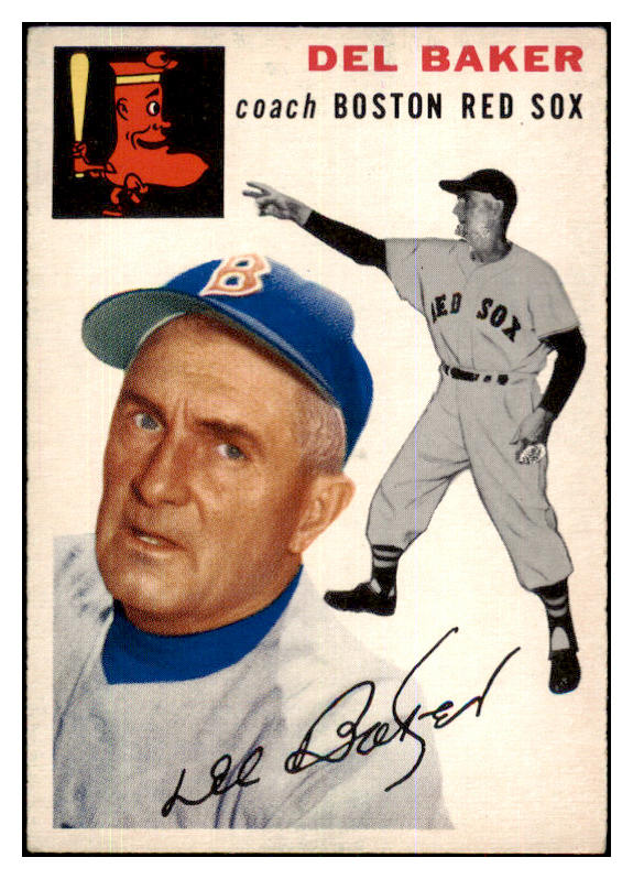 1954 Topps Baseball #133 Del Baker Red Sox EX-MT 425783