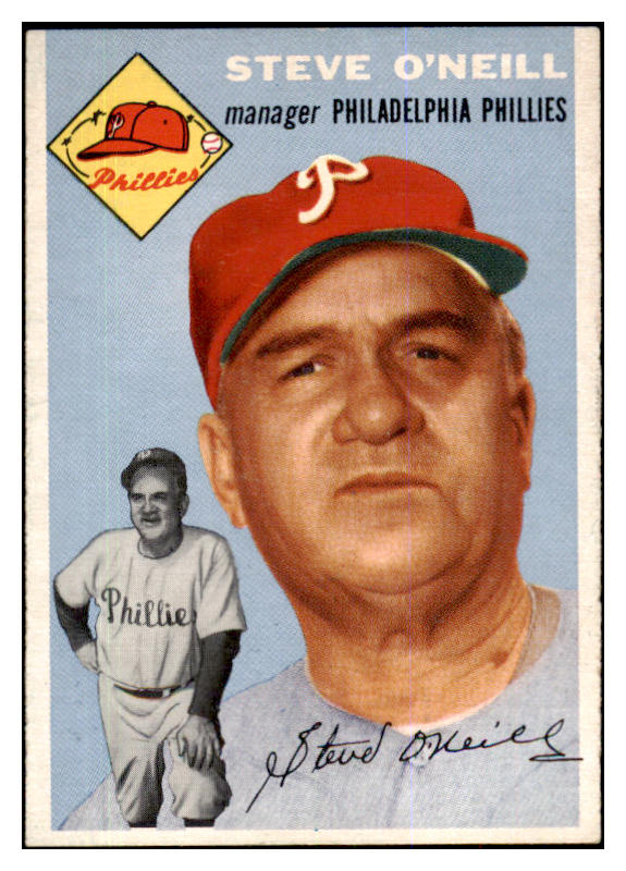 1954 Topps Baseball #127 Steve O'Neill Phillies NR-MT 425787