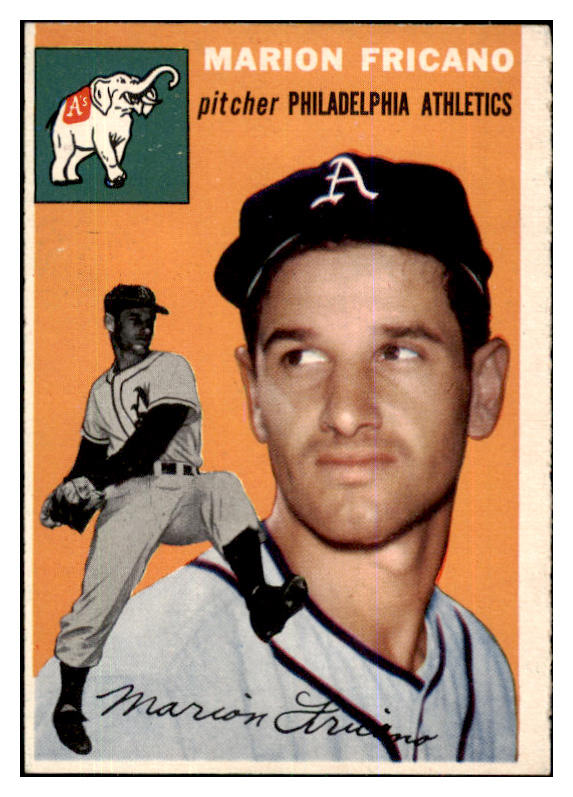 1954 Topps Baseball #124 Marion Fricano A's NR-MT 425791
