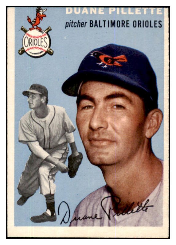 1954 Topps Baseball #107 Duane Pillette Orioles VG-EX 425805