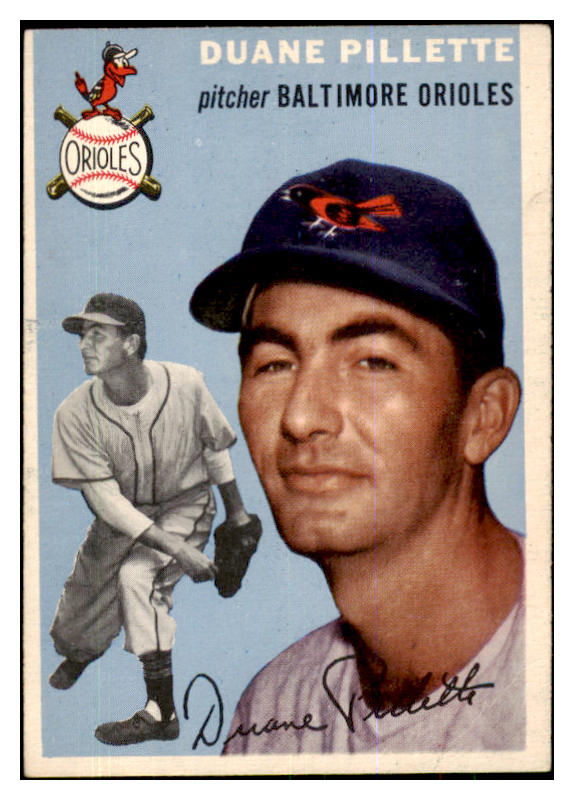 1954 Topps Baseball #107 Duane Pillette Orioles VG-EX 425806